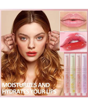 U-Shinein Jelly Lipstick Tinted Lip Gloss Heart Shape Lip Glaze - Peach Oolong | Hydrating Glossy Lip Balm with High-shine Finish - Buy Online on GoSupps.com