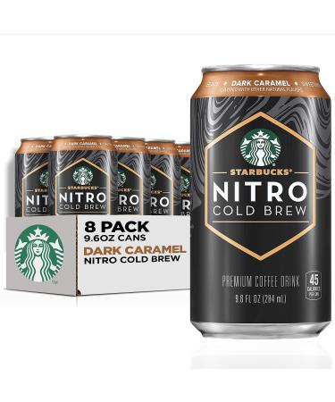 Starbucks Nitro Cold Brew, Dark Caramel, 9.6 Fl oz Can (8 Pack)