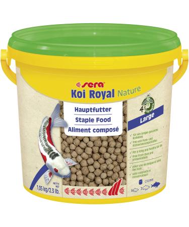 Sera 07126 Koi Royal Nature Large (6 mm) 3.8 liters - main feed orKoiFutter for a long healthy coilben of KOI from 25 cm feed without color and preservatives 3.8 ml (1 Pack) Large 6mm single - Buy Online on GoSupps.com