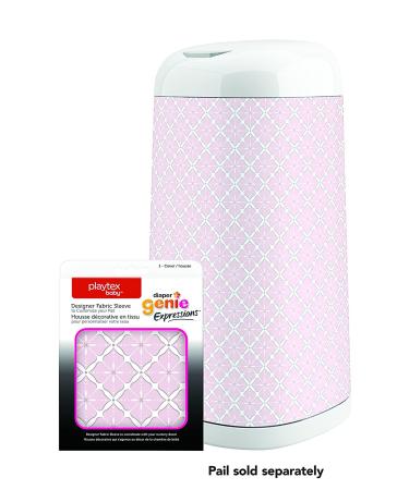 Playtex Diaper Genie Expressions Diaper Pail Fabric Sleeve - Pink Starburst - Buy Online on GoSupps.com
