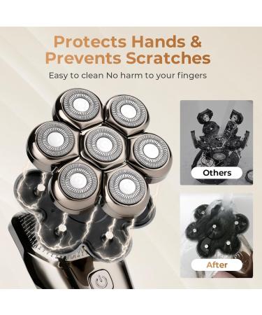 Buy Head Shavers for Bald Heads - Professional Electric Razor & Hair Trimmer for Men | Wet/Dry Rechargeable Grooming Kit - Buy Online on GoSupps.com