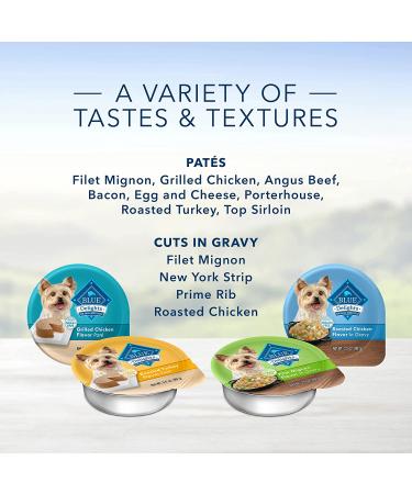 Blue Buffalo Delights Small Breed Wet Dog Food Cups, Chicken in Hearty Gravy, 3.5oz (Pack of 12) - Buy Online on GoSupps.com