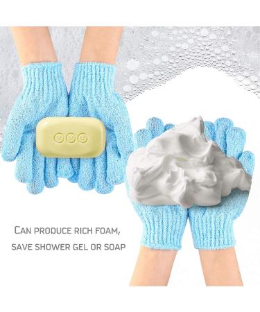 Snow Tip 5 Pair Double-Sided Peeling Gloves - Shower & Body Scrubbing Gloves for Men Women & Children | International Shipping Available - Buy Online on GoSupps.com