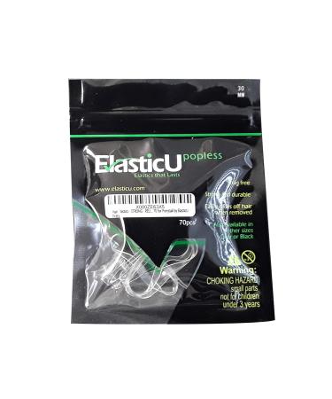 Premium Clear Polybands Pack of 70 - STRONG & REUSABLE Hair Elastics by ElasticU - Buy Online on GoSupps.com
