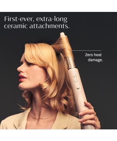 T3 Aire 360 Multi-Styler & Blowout System - Rapid Drying Hair Dryer Ceramic Curling Attachments Oval Brush for Perfect Blowouts & Long-Lasting Curls in Satin Blush/Gold | International Shipping Available - Buy Online on GoSupps.com