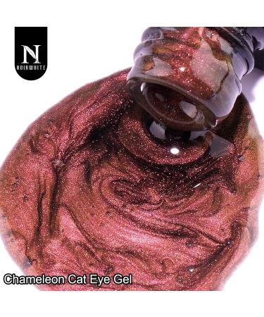 Gel Nail Polish Kit with UV Light | 12 Colors Sparkly Glitter & 9D Chameleon Cat Eye Set | All-in-One Manicure Tools & Magnet Base Top Coat - Buy Online on GoSupps.com