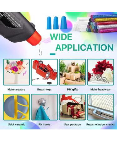 Cordless Calaytaly Rechargeable Hot Melt Glue Gun with 30PCS Glue Sticks - Fast Preheating & Automatic Power-Off System - Ideal for Quick Repairs, DIY Projects, and Xmas Decor - Xmas Red - Buy Online on GoSupps.com