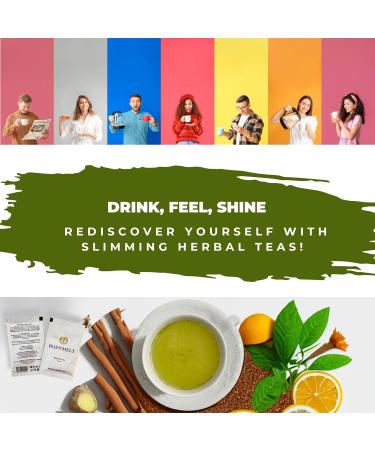 BODYMELT 30 Days Detox Tea Powder | Herbal Energy Booster with Mate Ginseng & Ginger | Keto-Friendly | 30 Sachets | 4g Each | 4.2oz - Buy Online on GoSupps.com