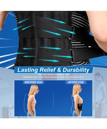 Lower Back Brace for Women | Pain Relief Adjustable Posture Corrector Lumbar Support - M Size - Buy Online on GoSupps.com