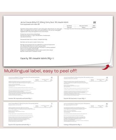 Jarrow Formulas Methyl B12 500mcg Cherry Taste 100 Vegan Chewable Tablets Lab Tested Gluten Free Vegetarian Non-Soy Non-GMO - Buy Online on GoSupps.com