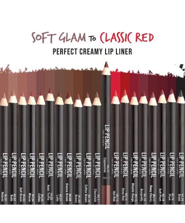 kiss new york Professional Slim Lip Pencil in Cappuccino - Creamy, Long-Lasting Lip Liner for Natural, Water-Resistant Lip Makeup - Buy Online on GoSupps.com