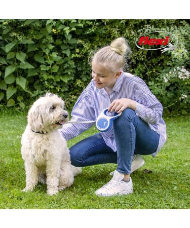Flexi New Comfort Dog Leash - Ergonomic Durable & Hug-Free for Dogs Up to 11.8kg | 3m X-Small in Blue - Perfect for International Shipping - Buy Online on GoSupps.com
