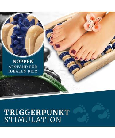 Relax Next Foot Massage Scooter - Wooden Reflex Zone Foot Massager & Gift Option - Buy Online on GoSupps.com