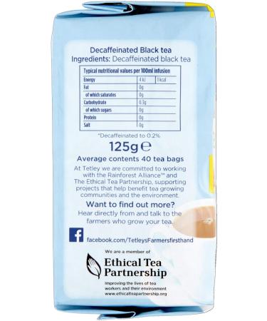 Tetley Decaf Tea Bags 80 Count - Pack of 1 - Buy Online on GoSupps.com
