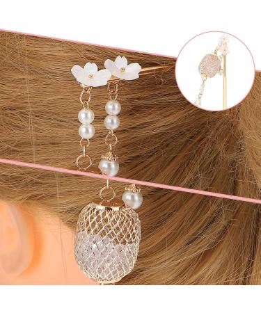LALAFINA Hairpin Chinese Tassel Hair Stick Hair Making Accessories Hanfu Hair Fork Tassel Hair Sticks Womens Barrettes for Hair Alloy Hair Stick Hair Tassel Cheongsam Lantern A166 - Buy Online on GoSupps.com