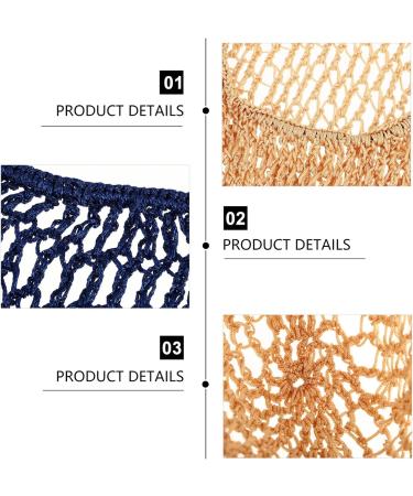 Beaupretty 2PC Crocheted Hair Snood - Long Hair Sleeping Cap & Hair Protection Night Hats (Royal Blue & Pink Marine Khaki) | Handcrafted Quality - Buy Online on GoSupps.com