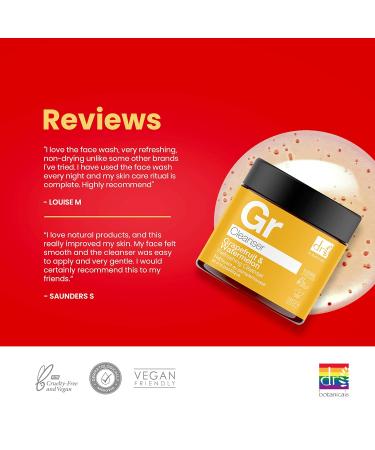 Dr Botanicals Grapefruit & Watermelon Anti-Oxidant Refreshing Cleanser - 60ml Superfood for Radiant Skin | International Shipping Available - Buy Online on GoSupps.com