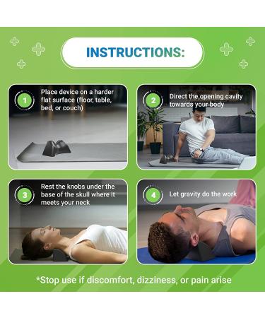Pivotal Therapy Occipital Release Tool: Cervical Traction Neck Pillow for Lumbar Dysfunction, TMJ, Neck Pain Relief, Spinal Alignment, Tension Headaches - Buy Online on GoSupps.com