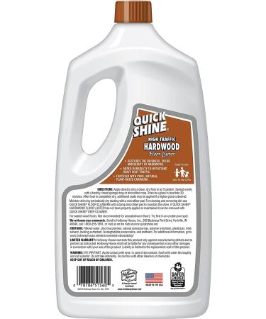 Quick Shine Hardwood Floor Luster 64oz | Plant-Based Cleaner & Polish | Carnauba Formula | Safer Choice | Restore-Protect-Refresh - Buy Online on GoSupps.com