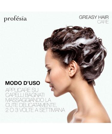  Profesia Shampoo for oily hair 300 ml mild shampoo professional rebalancing shampoo oily hair anti-sebum and anti-grease treatment seboregulating shampoo - Buy Online on GoSupps.com