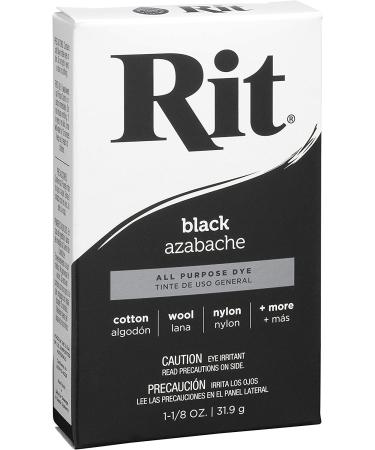 Rit Black Purpose Powder Dye 1-1/8 oz - Professional Quality Dye for Fabric & Crafts - Buy Online on GoSupps.com