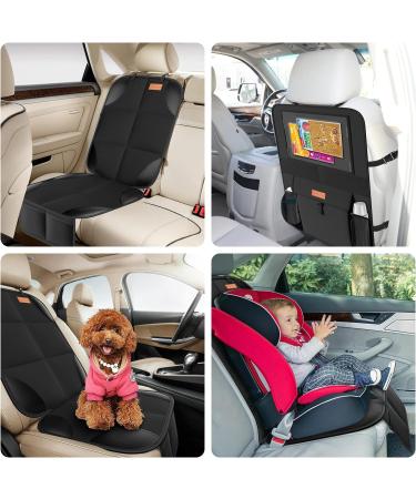 Smart eLf Car Seat Protectors for Kids - Front/Back Seat Cover Set with Storage - Protects Upholstery from Stains & Damage - Buy Online on GoSupps.com