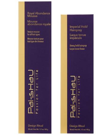 Buy Pai-Shau Imperial Hold Hairspray & Royal Abundance Mousse Set - International Shipping Available - Buy Online on GoSupps.com