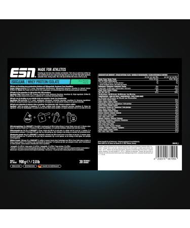 ESN Isoclear Whey Isolate Protein Powder - Sour Power 908g | Fruity Clear Whey Tested Quality Made in Germany | International Shipping - Buy Online on GoSupps.com
