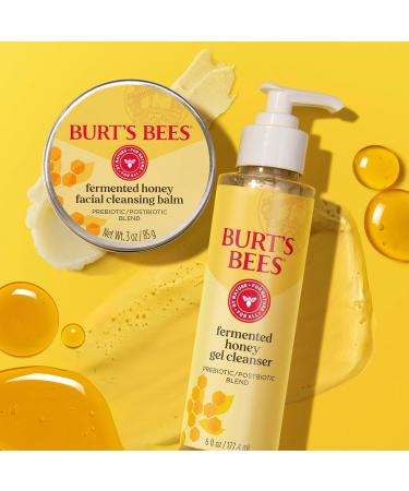 Burt's Bees Fermented Honey Facial Cleansing Balm | Natural Skin Care with Prebiotic & Postbiotic | 3 oz - Buy Online on GoSupps.com