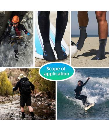 Ravani Neoprene Wading Socks - 3mm Ottman Fabric Sole - Durable Dive Socks for Men and Women - Buy Online on GoSupps.com