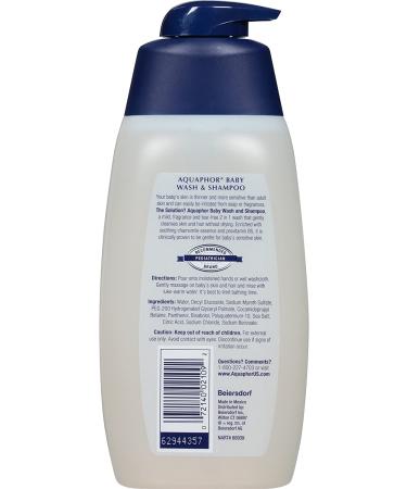 Aquaphor Baby Wash and Shampoo - Gentle 2-in-1 Solution for Babies - 16.9 fl. oz - Buy Online on GoSupps.com