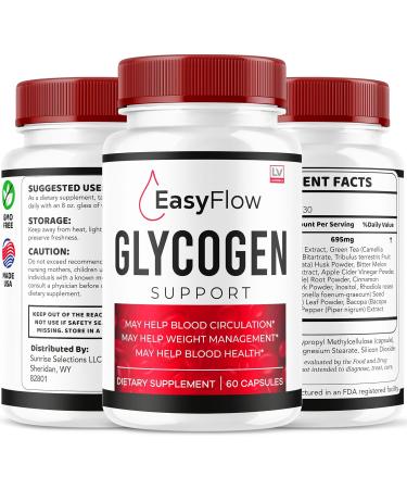 (2 Pack) Easy Flow Glycogen Support - EasyFlow Glycogen Easy Flow Easy Flow Glycogen Supplement Glycogen Support Easy Flow Easy Flow Glycogen Glycogen Easy Flow 120 Capsules for 2 Months - Buy Online on GoSupps.com