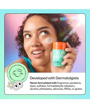 Bubble Skincare Slam Dunk Bundle - Hydrating Face Cream for Dry Skin Made with Vitamin E + Aloe Vera Juice for a Glowing Complexion - Skin Care with Blue Light Protection (50ml + 10ml 2 Count) Regular & Mini - Buy Online on GoSupps.com
