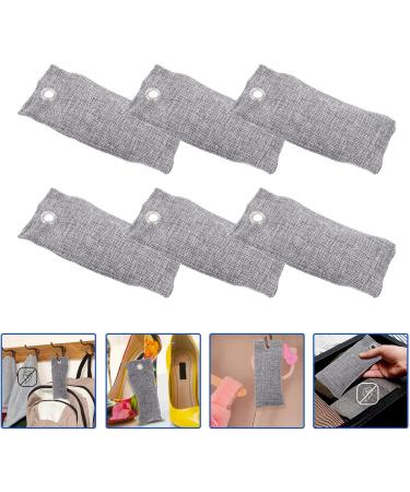 Fomiyes Bamboo Car Air Purification Bag - 6 Natural Carbon Bags for Odor & Moisture Absorption | Ideal for Shoes & Home - Buy Online on GoSupps.com