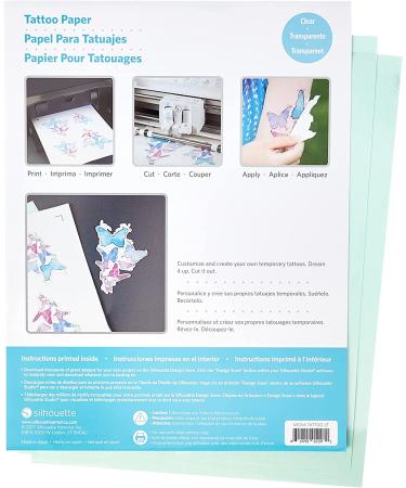 Silhouette America Temporary Tattoo Paper 8.5x11 Inches - Basic - Buy Online on GoSupps.com