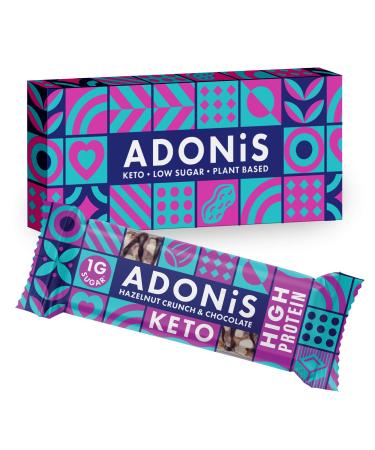 Adonis Keto Hazelnut Crunch & Cacao Protein Bar 45g