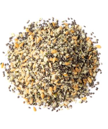 Organic Chia Flax Hemp Seeds Mix 5lb - Non-GMO Vegan Kosher Blend for Smoothies & Salads - Buy Online on GoSupps.com