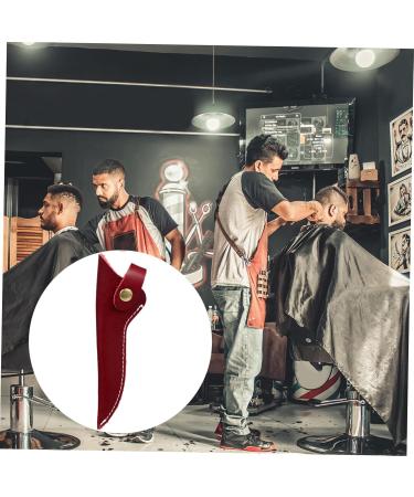 Lurrose Hairdressing Scissors Leather Case - Stylish & Durable Scissor Holder for Hairdressers | Pocket Tool Storage Box 17x5cm Red - Buy Online on GoSupps.com