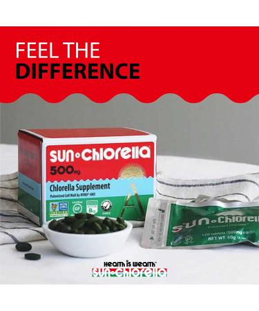 Sun Chlorella A Tablets 500mg - 600 Count | Organic Superfood Supplement - Buy Online on GoSupps.com