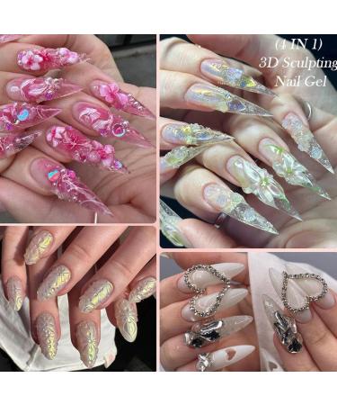 Berriphonia Nail Sculpting Gel | Long Lasting 3D Beauty Care Products 15ml Gel Nail Art Sculpting Glue for Salon Home Party Holiday Photo Shoots Quoti - Buy Online on GoSupps.com