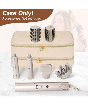 Travel Carrying Case Compatible with Shark Flexstyle Styler/Hair Dryer Double-Layer Hair Hot Tools Storage Bag Compatible with Airwrap Styler/Supersonic Hair Dryer and Attachments Apricot(Bag Only) - Buy Online on GoSupps.com