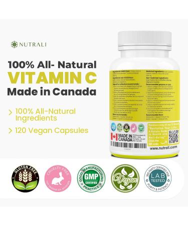 MAXIMUM POTENCY 1000mg Vitamin C Capsules Vital Immune Support Powerful Antioxidant Healthy Skin Bones and Teeth Helps Metabolize Nutrients Slow Release Vegan Gluten Free. 120 Easy to Swallow Capsules. 1 Pack 120 count (Pack of 1) - Buy Online on GoSupps.com