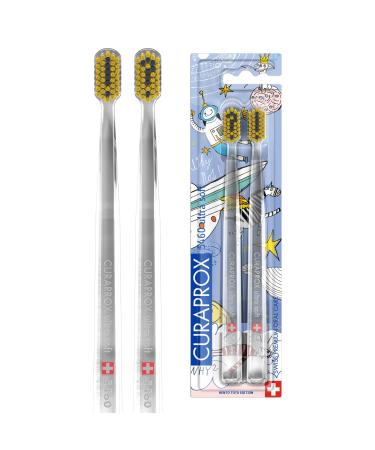 Curaprox CS 5460 Ultra-Soft Toothbrush Hento Toto Special Edition Pack of 2 - Buy Online on GoSupps.com
