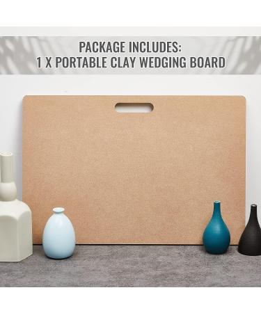 Portable Clay Wedging Board with Handle - 12x18 Inch - Ideal for Clay Crafts and Arts - Buy Online on GoSupps.com