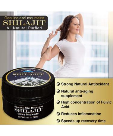 Sayan Pure Shilajit Resin 100g - 5 Month Supply | Organic Fulvic Acid Supplement for Energy Boost & Immune Support | 660 Servings - Buy Online on GoSupps.com