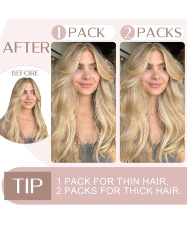 Buy SEGO Real Hair Clip-in Extensions - Thick Medium Blonde #24 - 18 (45cm) - 90g Human Hair Weft for International Shipping - Buy Online on GoSupps.com