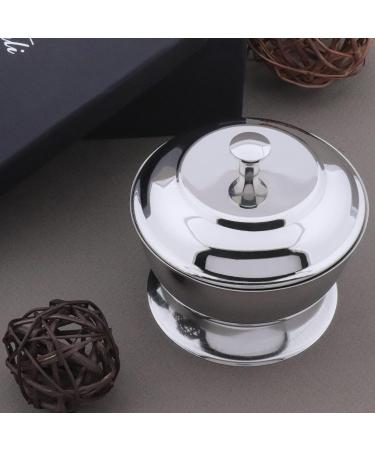 Haryali London Stainless Steel Shaving Bowl with Lid - Durable & Easy to Handle - Elegant Design, Perfect Companion for Shaving Kit - Buy Online on GoSupps.com