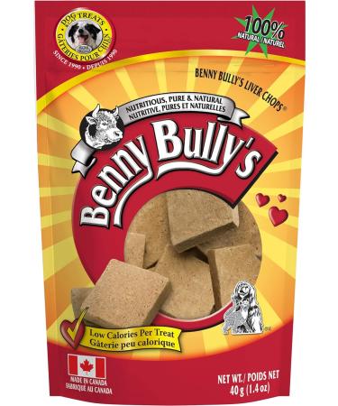 Benny Bullys 776310042220 Chops Small Bites Beef Liver Dog Treats (260g Economy) + Benny Bullys 776310042145 Chops Beef Liver Dog Treats (40g Entry) - Buy Online on GoSupps.com