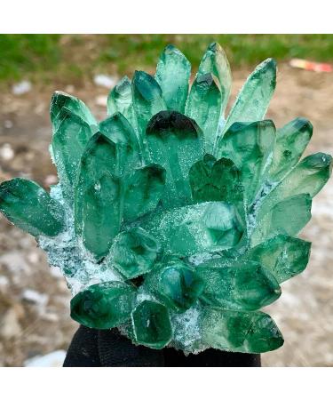 300-700g Natural Green Ghost Quartz Crystals raw Gemstone Specimen for Home&Office Decoration fengshui Gift (Size : 400-500g) HOMEZHOU (Size : 300-400g) - Buy Online on GoSupps.com