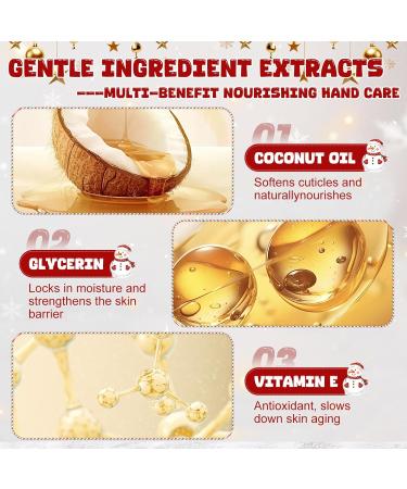  SHOPPGO Set of 2 women's hand masks - Christmas hand cream + 3 Christmas masks - Hand care - Nourishes and moisturizes - Nourishes and hydrates hands - Buy Online on GoSupps.com